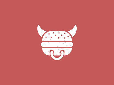 Burger cow brand burger cow food logo meat