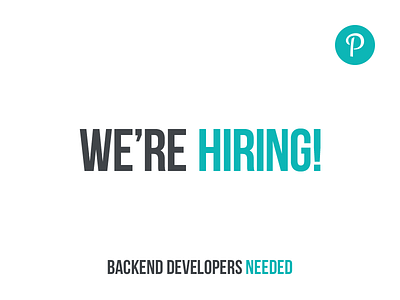 Hiring-dribbble ad advertisement backend developers job poster python rails ruby work