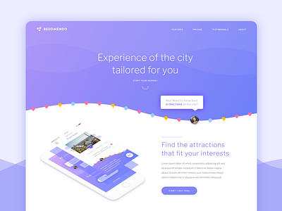 Rekomendo Landing Page