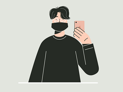 selfie illustration