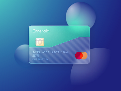 Glassmorphic Credit Card