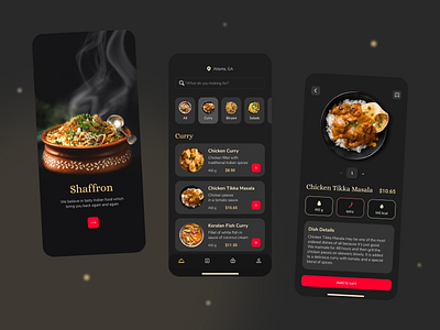 Indian Food Delivery app application cook cooking delivery dish eat india indian ios mobile mobile app ui ux