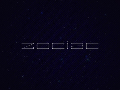 Zodiac branding logo opos stars typo zodiac