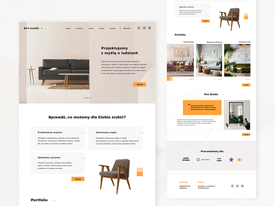 UI challenge | home page interior design studio