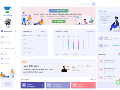 Unacademy Dashboard