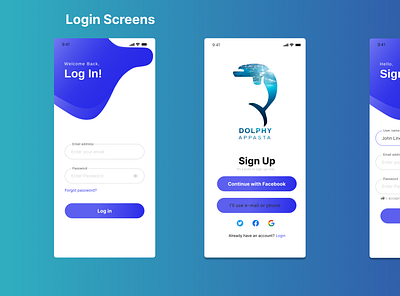 Login Screen Interface Design design ui ux
