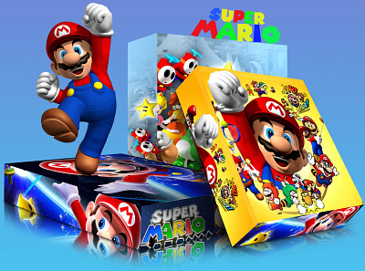 Super Mario #Weekly Warm-up design dribbbleweeklywarmup packaging weekly challenge weeklywarmup