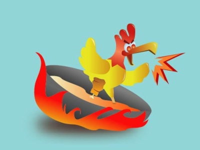 Angry Chicko animation graphic design logo