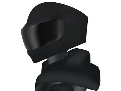 Black Helmeted Man! 3d animation branding graphic design logo