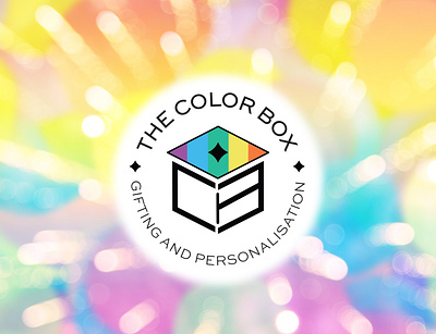 The Color Box - Logo art brand identity branding colorful logo design gifting graphic design logo logo design packaging