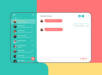 Daily UI 013 - Direct Messaging app dailyui design ui web