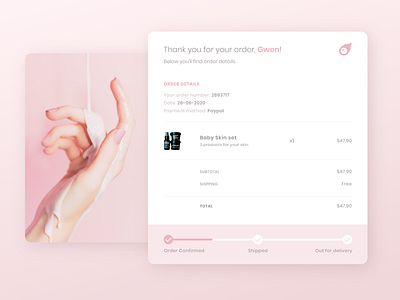 Daily UI 017 - Email Receipt app dailyui design ui web