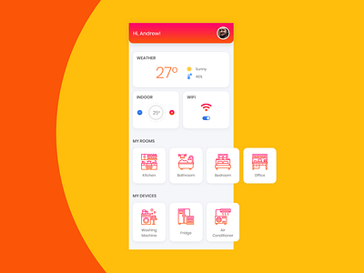 Daily UI 021 - Home Monitoring Dashboard app dailyui design ui