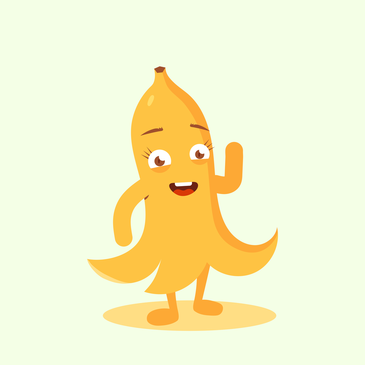 Happy banana by Sarah Nogueira on Dribbble