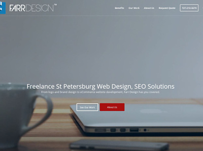 Freelance St Petersburg Web Design SEO portfolio website website design