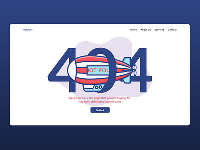 404 Error Page 404 404 error 404 error page 404 page 404page air balloon dailyui error 404 error page illustration minimalist not found simple ui ux ui design web web design webdesign website website design