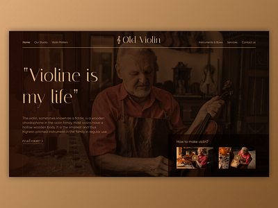 Violin Maker - UI Concept