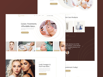 Omnia clean design conversion rate homepage landing page lead page spa website