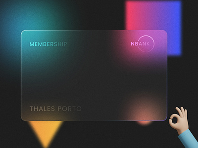 Glassmorphism Credit Card branding cards ui creditcard design flat glassmorphism logo ui uidesign