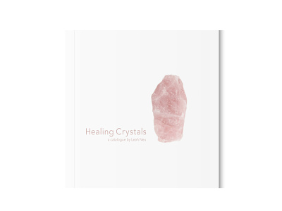 Healing Crystals Catalogue branding design illustration minimal typography ui