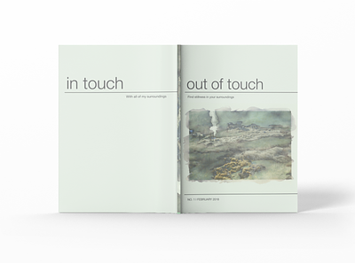 Out Of Touch Magazine branding design minimal typography ui