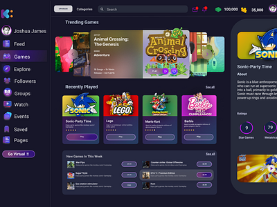 Gamify Web 3d branding ui