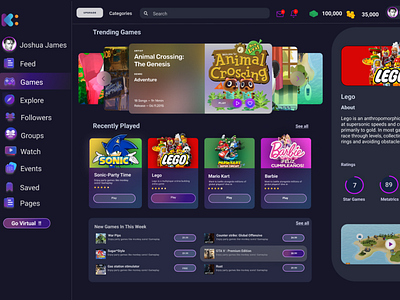 Gamify Web 3d ui