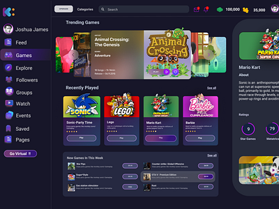 Gamify Web 3d ui