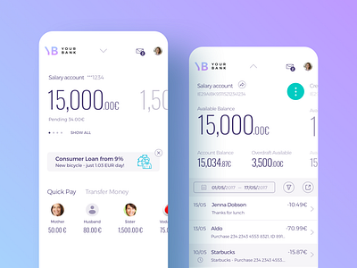 Banking App UX/UI Design by UXDA | Financial UX/UI Design on Dribbble
