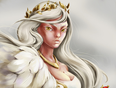 queen character art characterdesign design digital art digitalpainting fantasy art fantasyart gameart illustration portrait art