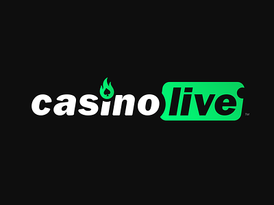 CasinoLive Logo Design branding branding and identity cards casino casino design casino online flame live live logo logo logo design poker spade