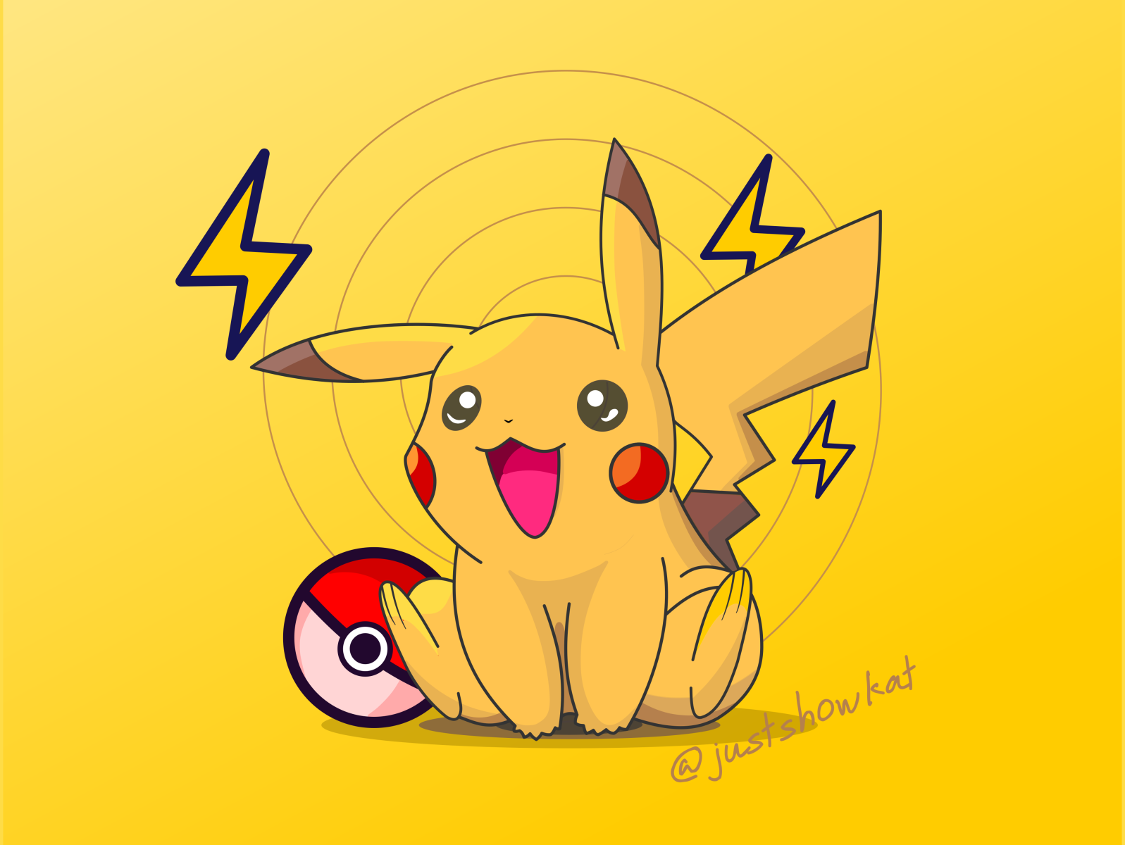 pikachu character illustration 19484605 Vector Art at Vecteezy