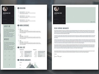 Free Download - Personal Resume and Cover Letter cover cv download free letter personal psd resume