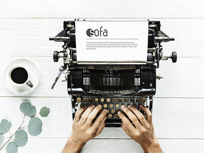 Photorealistic Typewriter Mockup