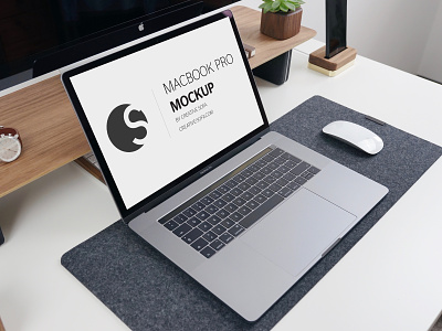 Photorealistic Macbook Pro 2018 Mockup