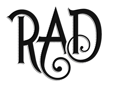 Rad: type exercise contrabrand thecontrabrand typograpy