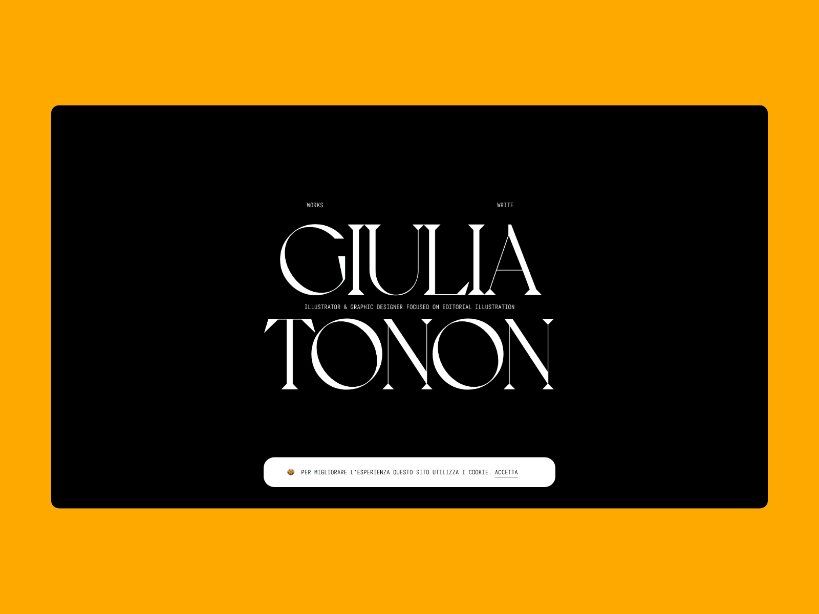 GIULIA TONON design et studio illustration illustrator interface minimal typo typography ui ux web website