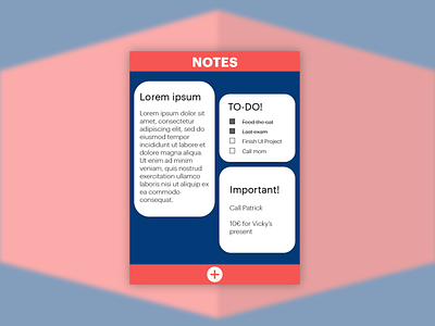 Daily UI #65 - Notes Widget