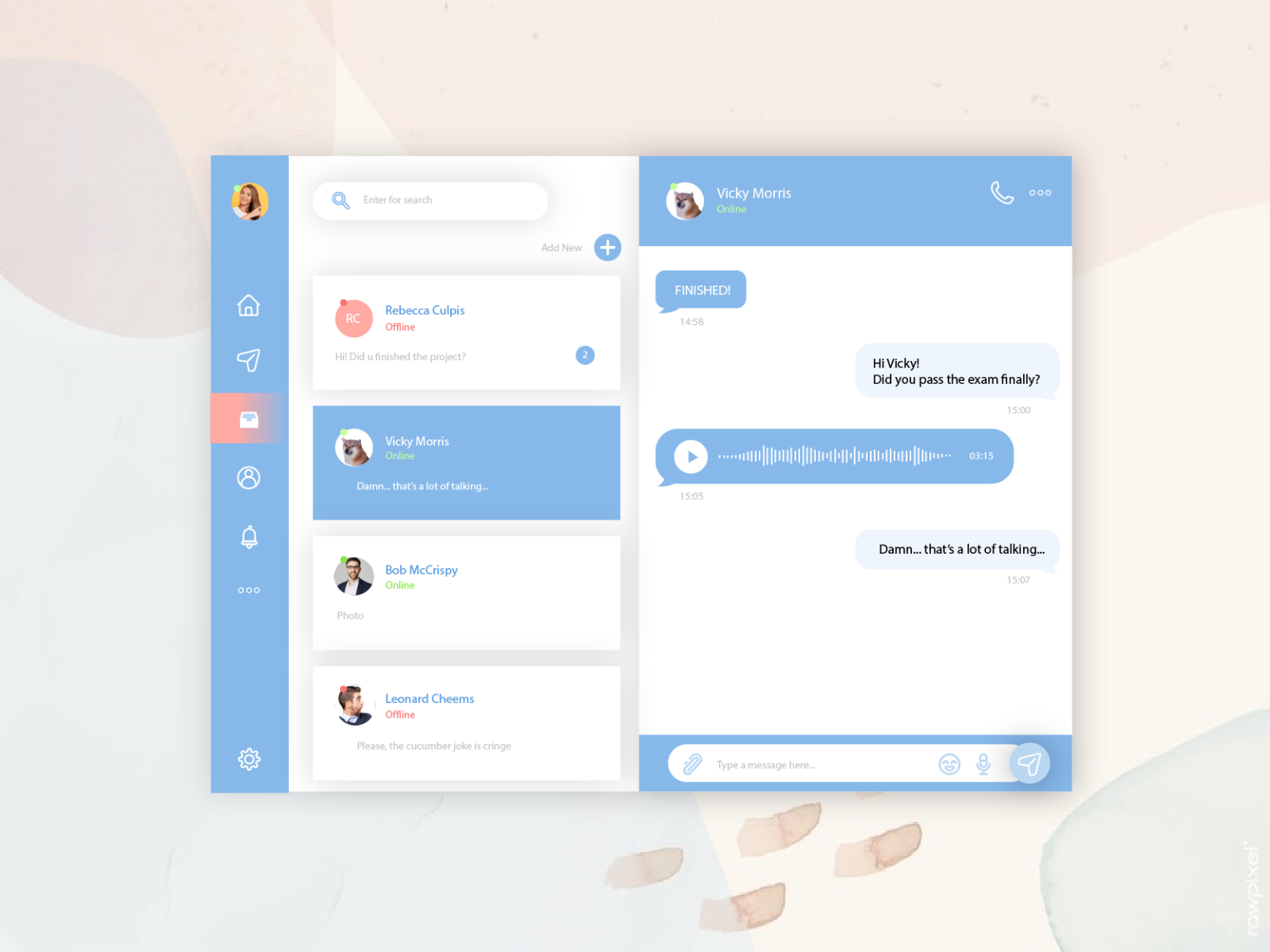 Direct Messaging by Sarah Shaqiri on Dribbble