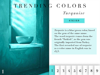 Daily UI #69 - Trending dailyui design graphic graphicdesign illustrator trend trending trending design trending ui trends turquoise ui uidesign vector