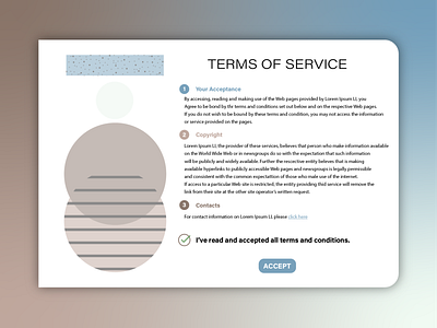 Daily UI #89 - Terms of Service