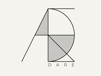 Dare black dare design graphic graphicdesign illustrator line linear typography vector white