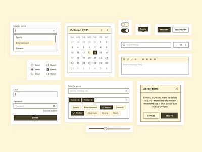 Form Elements Styleguide app design form ui web