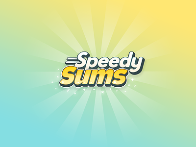 Speedy Sums - Game Logo alexa amazon echo brain games game maths speedy sums voice