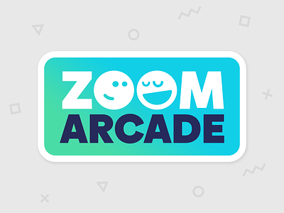 Zoom Arcade Logo arcade funny game games logo multiplayer zoom