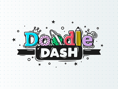 Doodle Dash Game arcade draw game gui logo multiplayer pain painting ui zoom