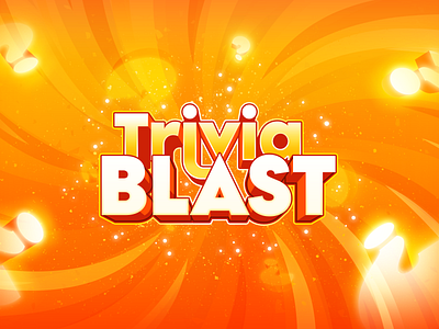 Trivia Blast - Alexa Skills alexa amazon blast design game graphic gui interface logo questions skills trivia ui
