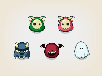 Maze Bandit - Enemies characters enemies game ghost monsters skull
