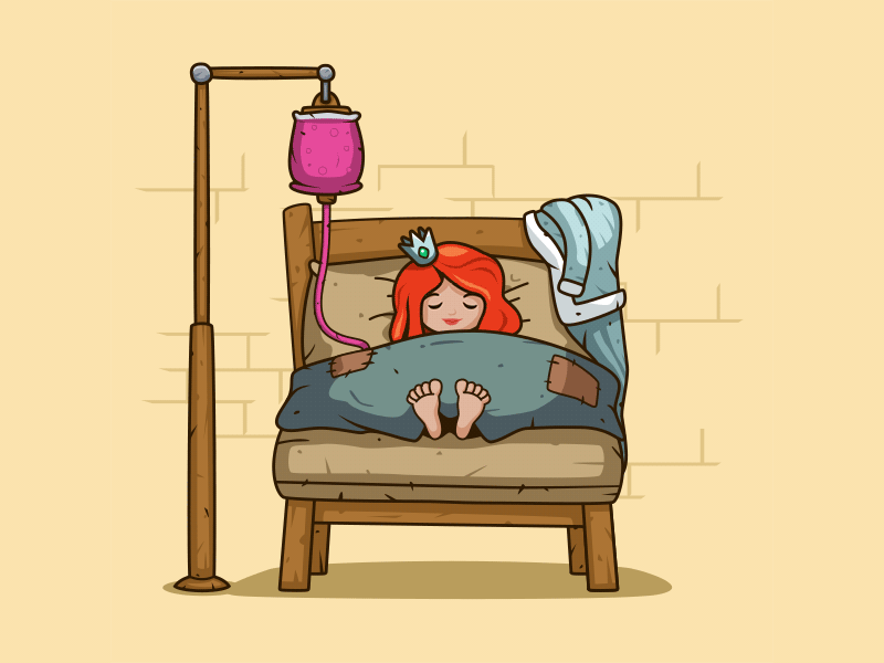 Maze Bandit - Wake Up Princess! bed drip game maze bandit mobile princess sleeping