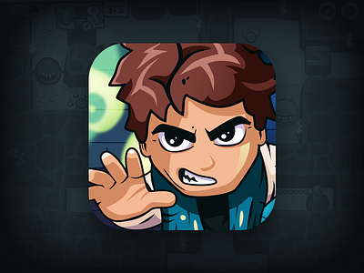 Maze Bandit - Game Icon angry bad look boy character game hand icon market maze bandit